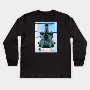 CH47 Chinook Kids Long Sleeve T-Shirt